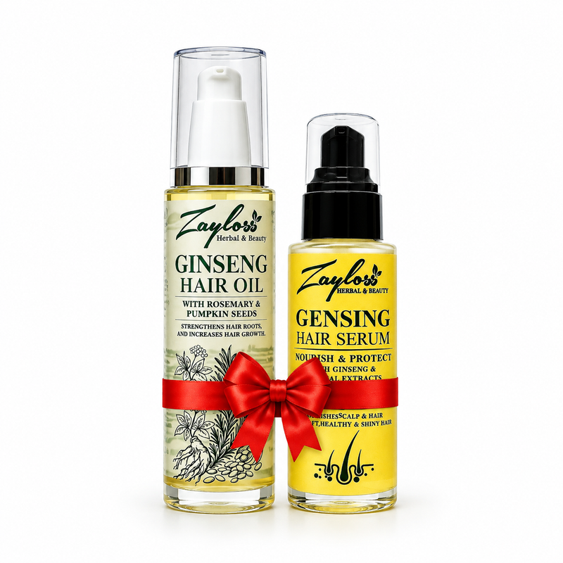 Zayloss Ginseng Hair Oil & Hair Serum Bundle