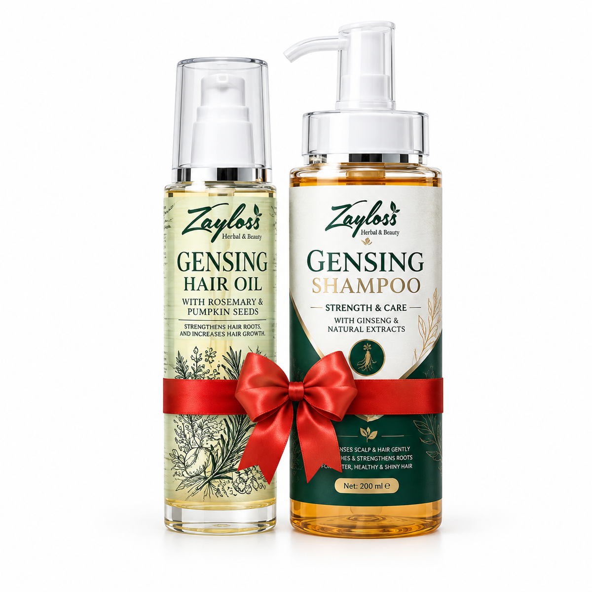 Zayloss Ginseng Hair Oil & Ginseng Shampoo Bundle
