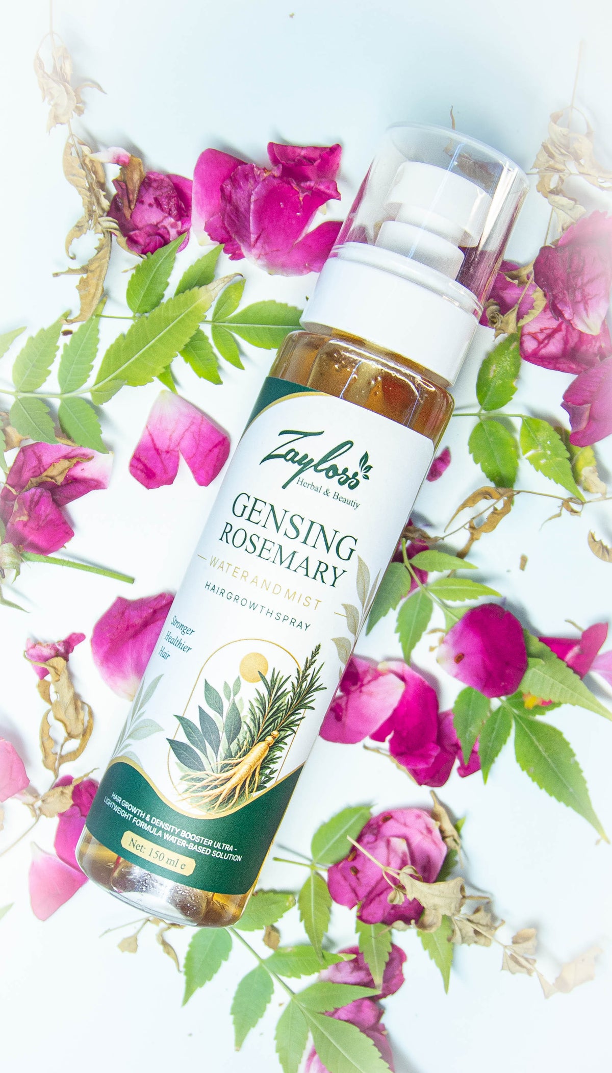 Zayloss Ginseng Rosemary Hair Growth Spray – Scalp Care & Hair Density, 150ml
