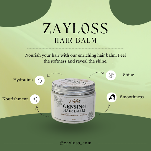 Zayloss Ginseng Hair Balm – Herbal Conditioning Treatment | 200g
